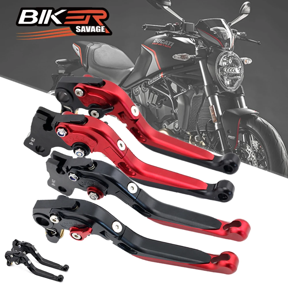 

Folding Brake Clutch Levers For DUCATI MONSTER 821 797 Multistrada 950 HYPERMOTARD 820 939 Motorcycle Parts Extendable Handles