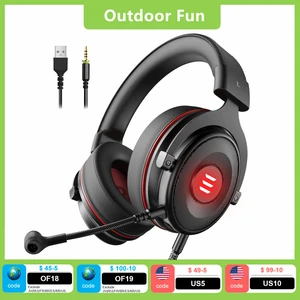 eksa gaming headset gamer e900e900 pro 7 1 surround wired gaming headphones with microphone for pcps4ps5xbox oneswitch free global shipping
