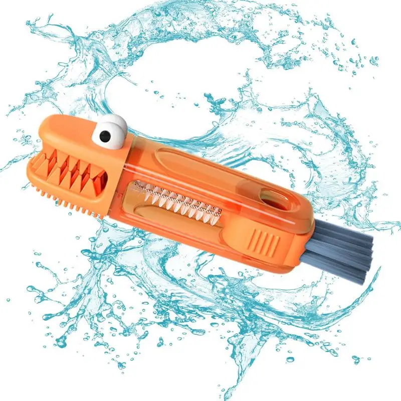 Bottle Cleaning Brush Rotating Household Schnappi Shape Cup Cleaning Brush Foldable Small Cleaning Brush For Cup Household Water