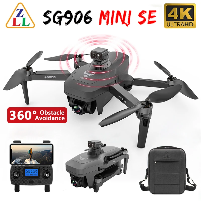 Квадрокоптер SG906 Mini SE с GPS и камерой 4K, Wi-Fi, 360 °