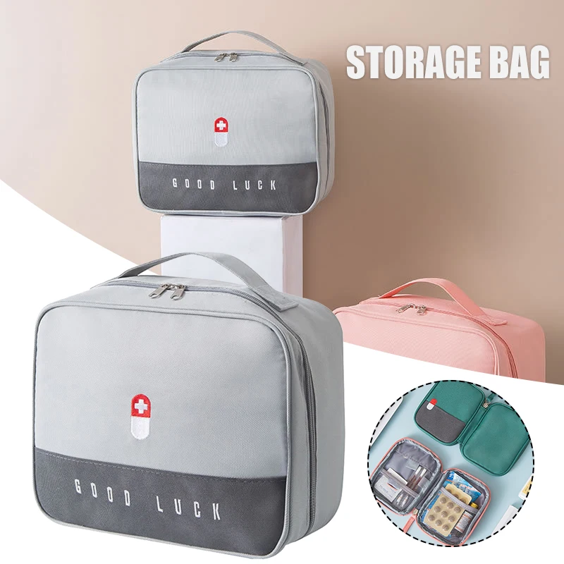 

Travel Medicine Bag Large Capacity Emergency Bag Empty Waterproof Medicine Storage Bag Portable for Home Office Use TS1