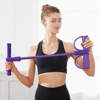 resistance bands weight loss fitness equipment 4 tube tension trainer sports foot expander chest pull leg latex rope gymnastics
