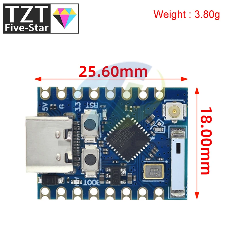 markiiZT ESP32-C3-Zero Pro Mini Development Board WiFi Bluetooth Ultra-small Size ESP8266 ESP32 C3 ESP 32 For Arduino