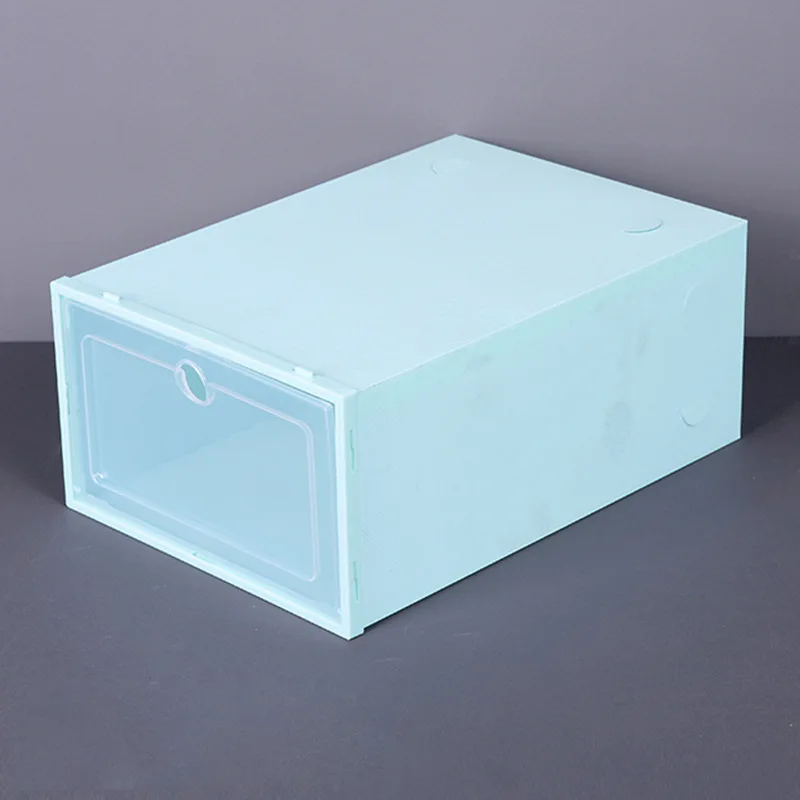 

Thickened transparent shoe box clamshell shoe storage box dormitory dust box