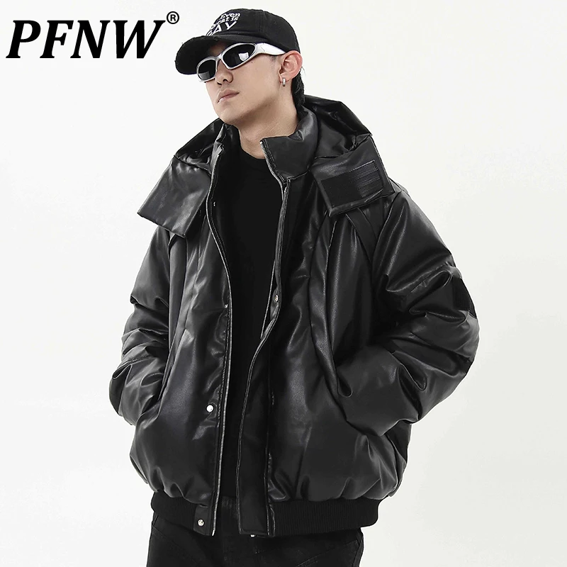 PFNW American Tide Деконструированный дизайн Спецодежда Пальто с хлопковой подкладкой