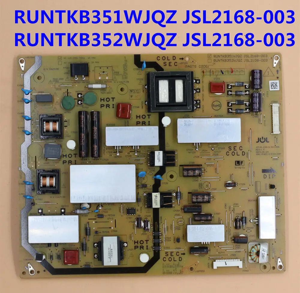 

For Power Supply Board RUNTKB351WJQZ JSL2168-003 RUNTKB352WJQZ JSL2168-003