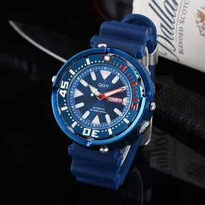 Men watches luxury quartz watch classic rubber strap three needle luminous watch date display multif