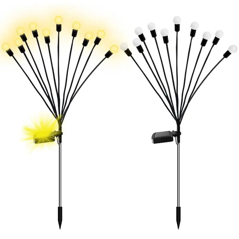 

Outdoor Solar Lights Portable Color Changing Solar Lights Bright Glass Pathway Lights For Pathway Yard Patio Lawn