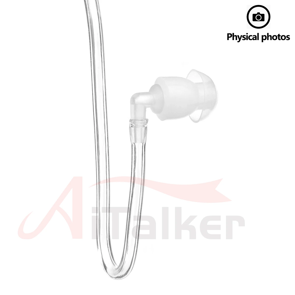 Air Acoustic Tube Headset For Baofeng Radio Walkie Talkie K Port Earphone PTT With Microphone For UV-5R 888s Guard Earbuds