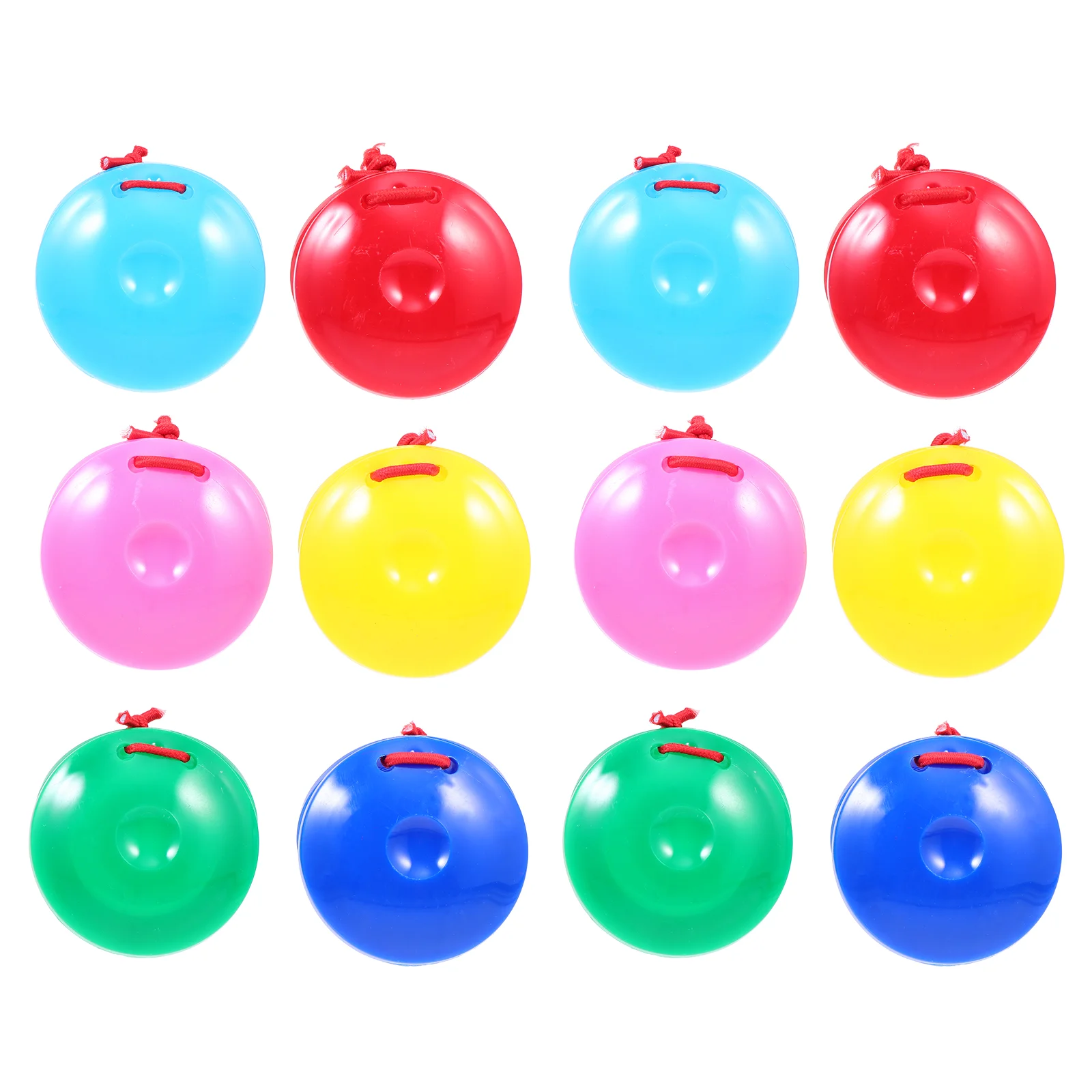 

24 Pcs Plastic Castanets Instruments Percussion Playthings Music Education Toys Kids Mini Educational Child