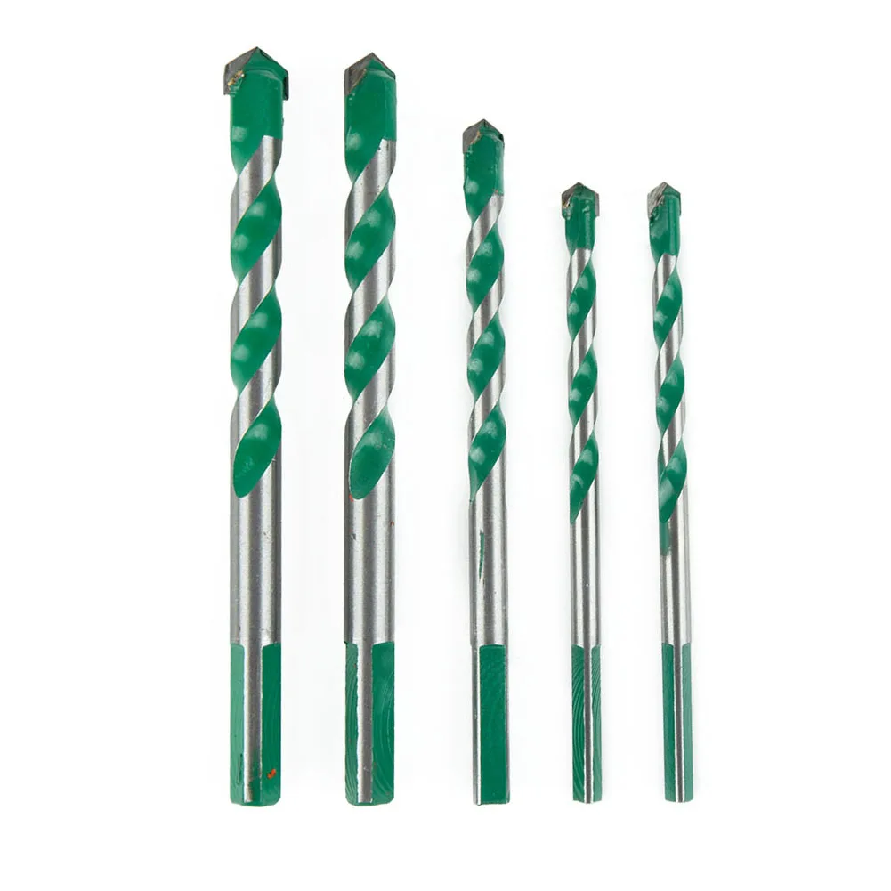 

5Pcs Multi-functional Drill Bit 6/6/8/10/12mm Carbide Drill Bit For Glass Ceramic Tile Concrete Brick Drilling Hole Opening Tool