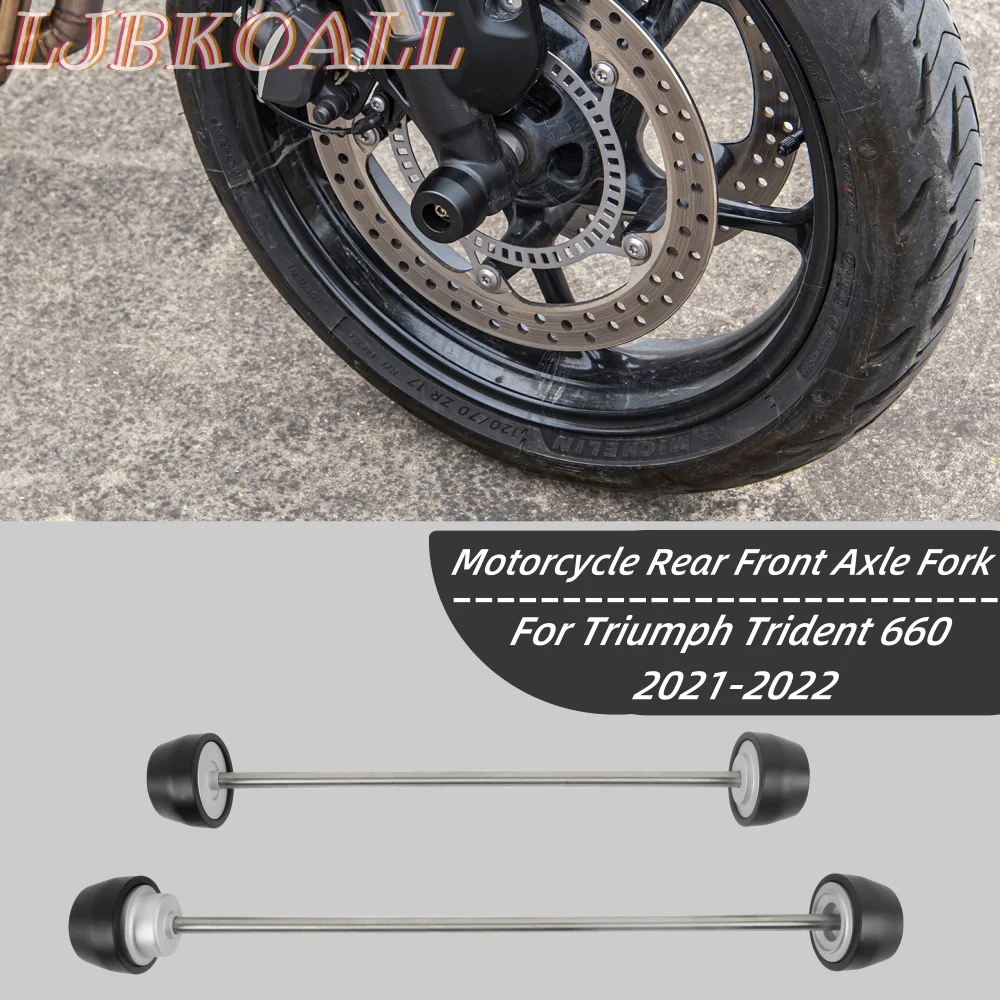 

for Trident 660 Front Rear Wheel Axle Fork Crash Slider For Triumph Trident660 2021 2022 Motorcycle Stand Screw Swingarm