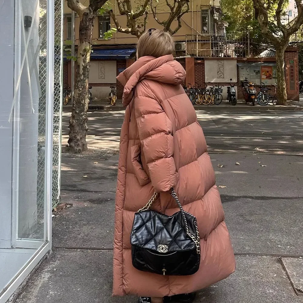 Зимние пальто для женщин новинка 2024 теплое длинное хлопковое высококачественное