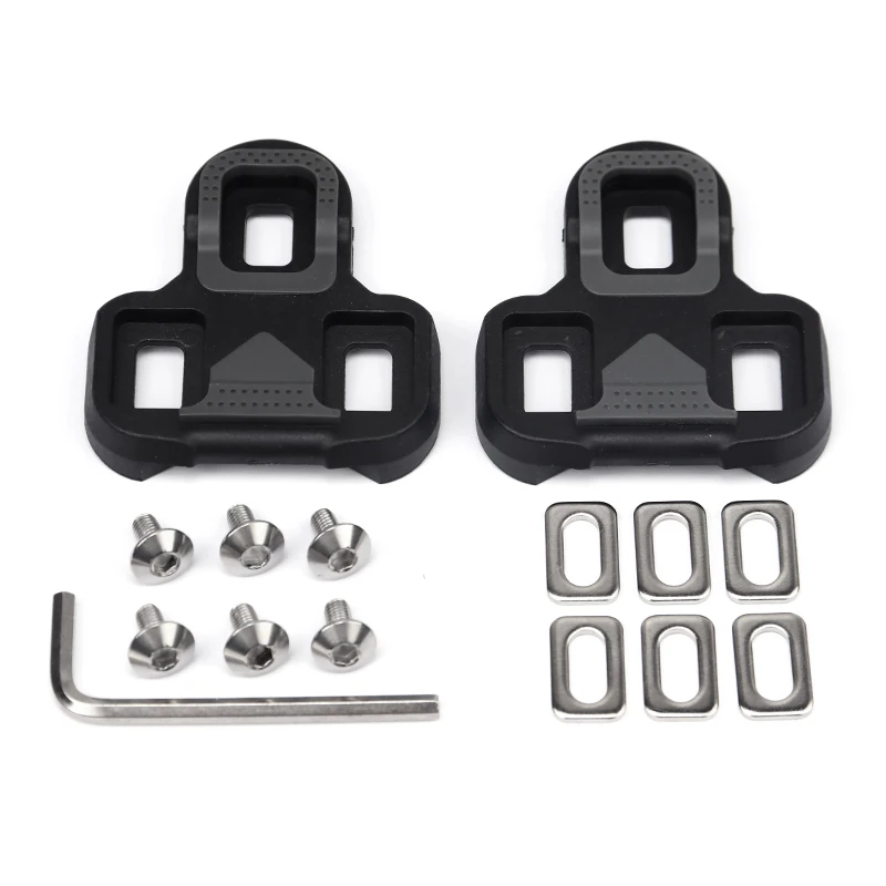 

Road Bike SPD Pedal Cleats Bicycle Pedals Plate Self Locking Clip 4.5 Degree Float Bike Cleats Pedals Bike Parts