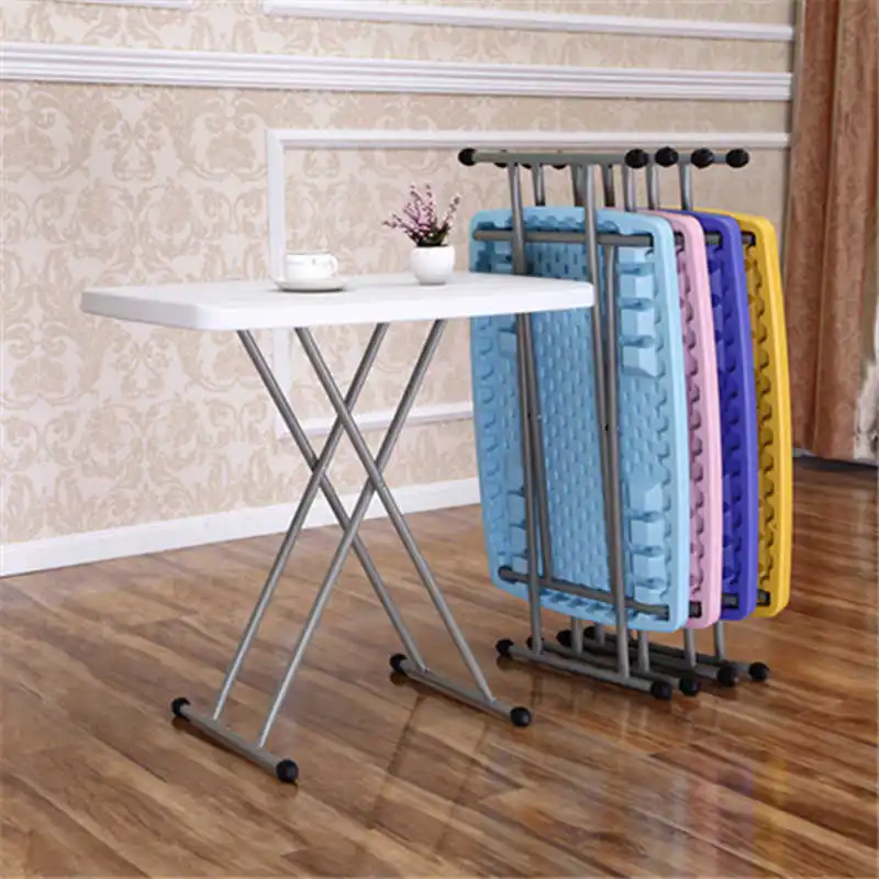 

New Arrival Plastic Foldable Portable Table for Working Study Picnic Camping Dining Table Outdoor Height Adjust Folding Desk