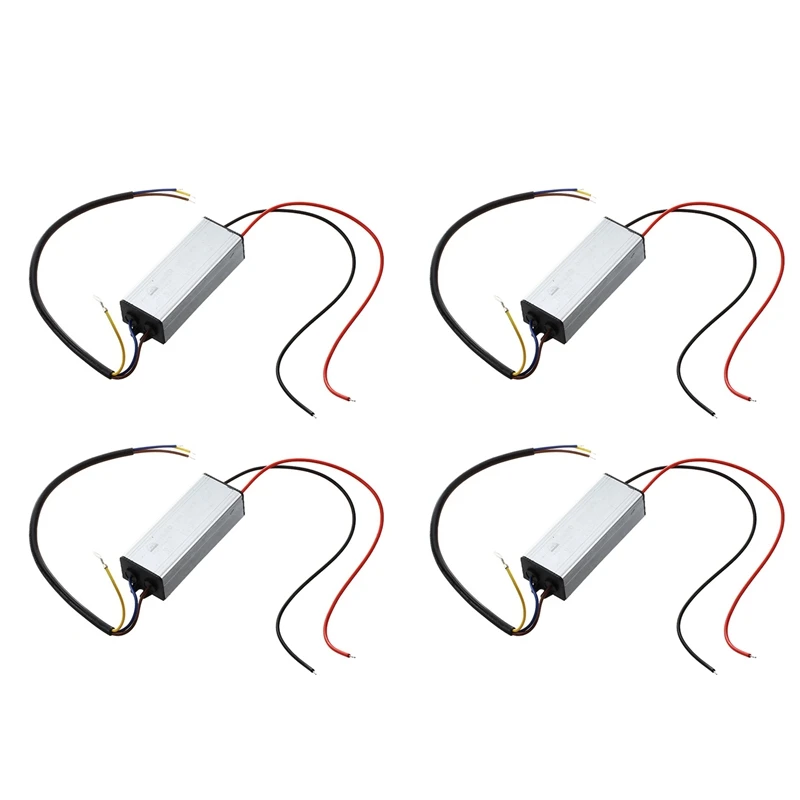 

4-кратный светодиодный трансформатор, электронный трансформатор, водонепроницаемый, 50 Вт, 85-265 в до 25-40 в