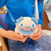 new kawaii sanrio coin purse big ear dog cherry blossom diary messenger bag creative cartoon female cute storage bag gift