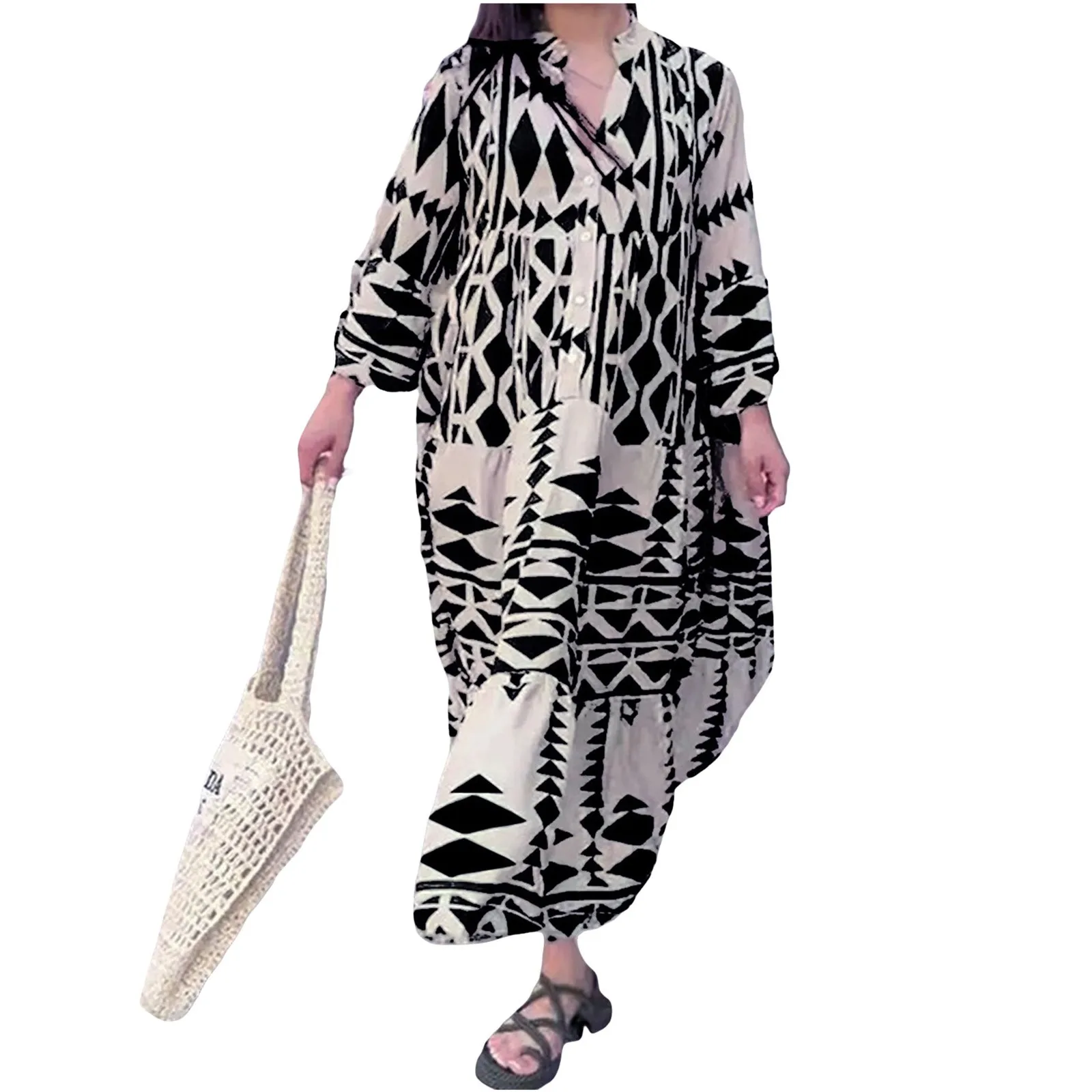 Длинное платье для отпуска женские платья макси с принтом модное повседневное