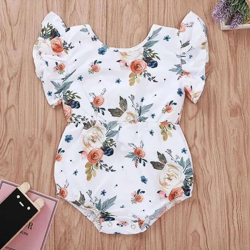 

Bodysuit Baby Children's Clothing Chron Clothing for Girls Bodysuits Summer Dress Rompers Newborn Clothes Ruffles Sleeveless