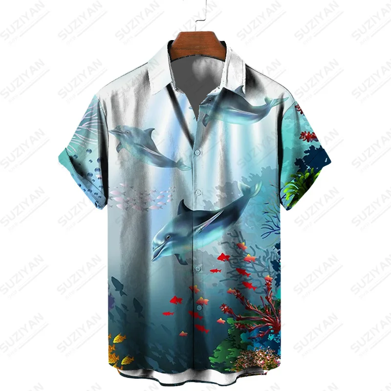 

Shipping Elements Stripped Chic Buttons Anime Shirt Blouses Hippie Plaid Clothing Floral Korean Korean Fashion Men Wild Sale