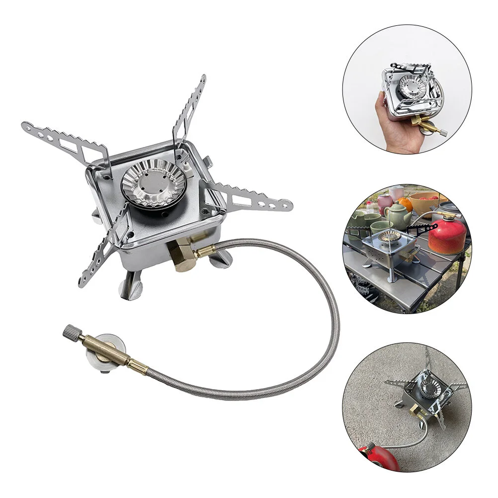 

Accessories Portable Camping Gas Stove Outdoor Head Mini Burner Hiking Picnic Cooker Use