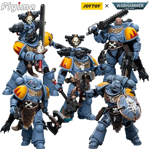 JOYTOY Warhammer 40K Фигурки Космическая морская пехота Space Wolves Claw Pack Brother Olaf