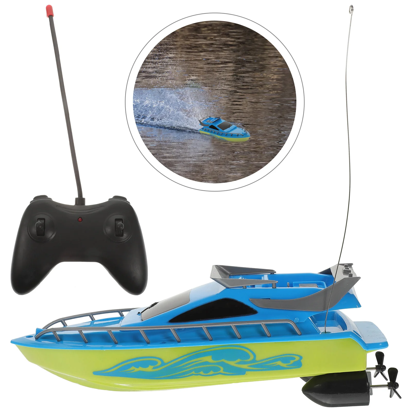 

Rc Boats Kids Remote Control Distance Speedboat Toy Children Speeding Electric High Velocity Bath