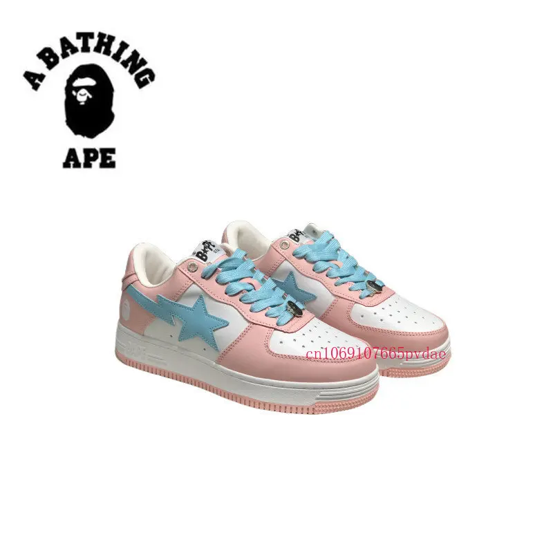 Authentic A Bathing Ape  Low Shoes Men's Skateboarding Shoes Sneakers Men Shoes Sport Mesh Trainers Running Shoes Outdoor