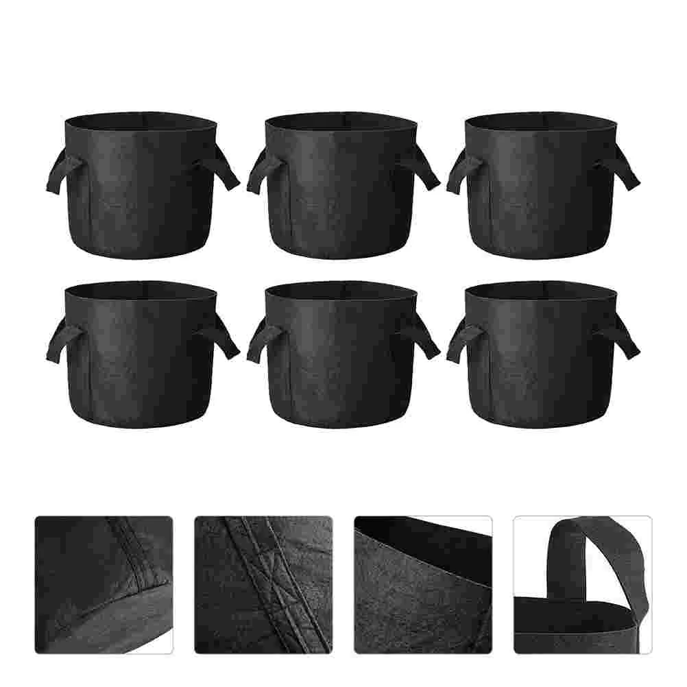 

6 Durable Planting Vegetable Planting Bag Felt Planting Bag for Decor Garden