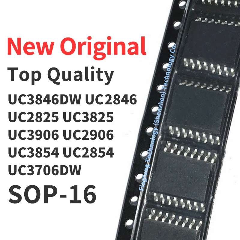 

10 PCS UC3846DW UC2846 UC2825 UC3825 UC3906 UC2906 UC3854 UC2854 DW UC3706DW SOP-16 Chip IC New Original