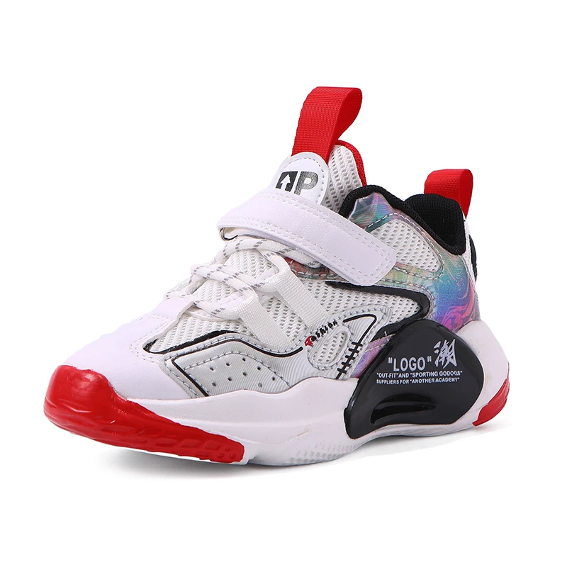 Mesh Lightweight Sneakers Boys Girls Casual Lace-Up Trainers Children Brand Breathable Shoes 2022 Boys Basketball Sports Shoes