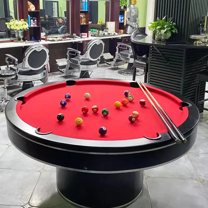 Круглый бильярдный стол bar KTV вечерние hall коммерческий Американский черный