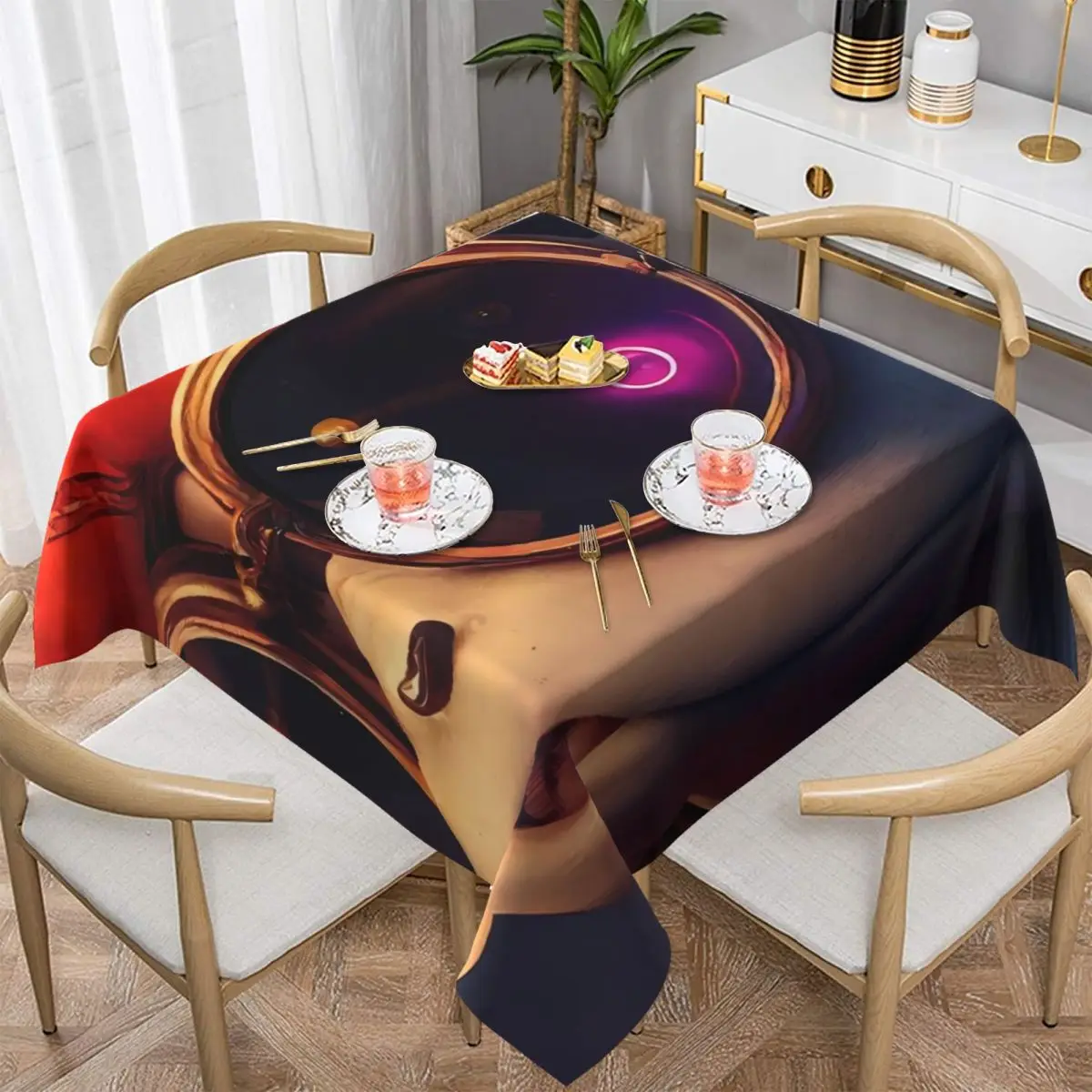 

Funny Animal Tablecloth Pirate Bull Print Print Protection Table Cover Polyester Desk Cheap Beautiful Table Cloth