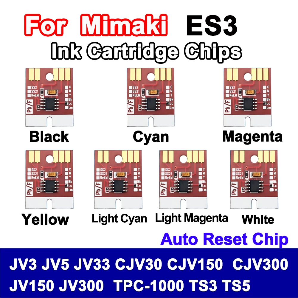 Чип автоматического сброса картриджа Mimaki ES3 для JV3 JV5 JV33 CJV30 CJV150 CJV300 JV150 JV300 TPC-1000 TS3 TS5