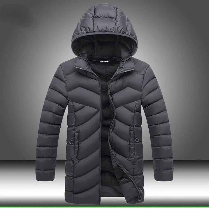 Men Thick Warm Jacket Parkas Mens 22SS Winter Coat Casual New Outwear Windproof Hat Removable Parkas Male Long Snowy Overcoat