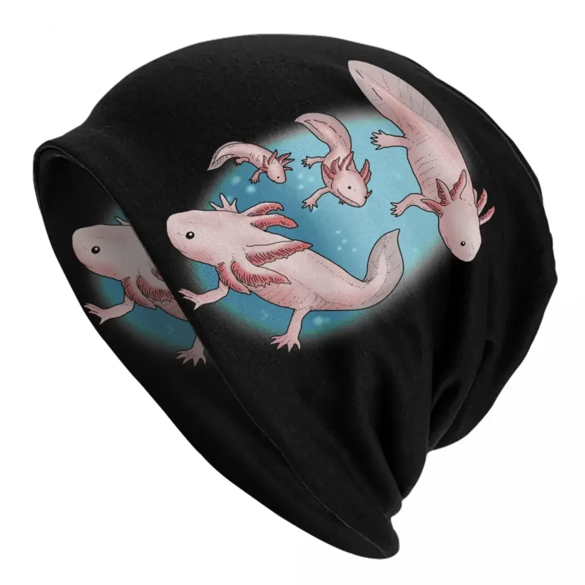 Детская шапка-бини Kawaii Axolotl зимняя шапка унисекс женские вязаные шапки в стиле
