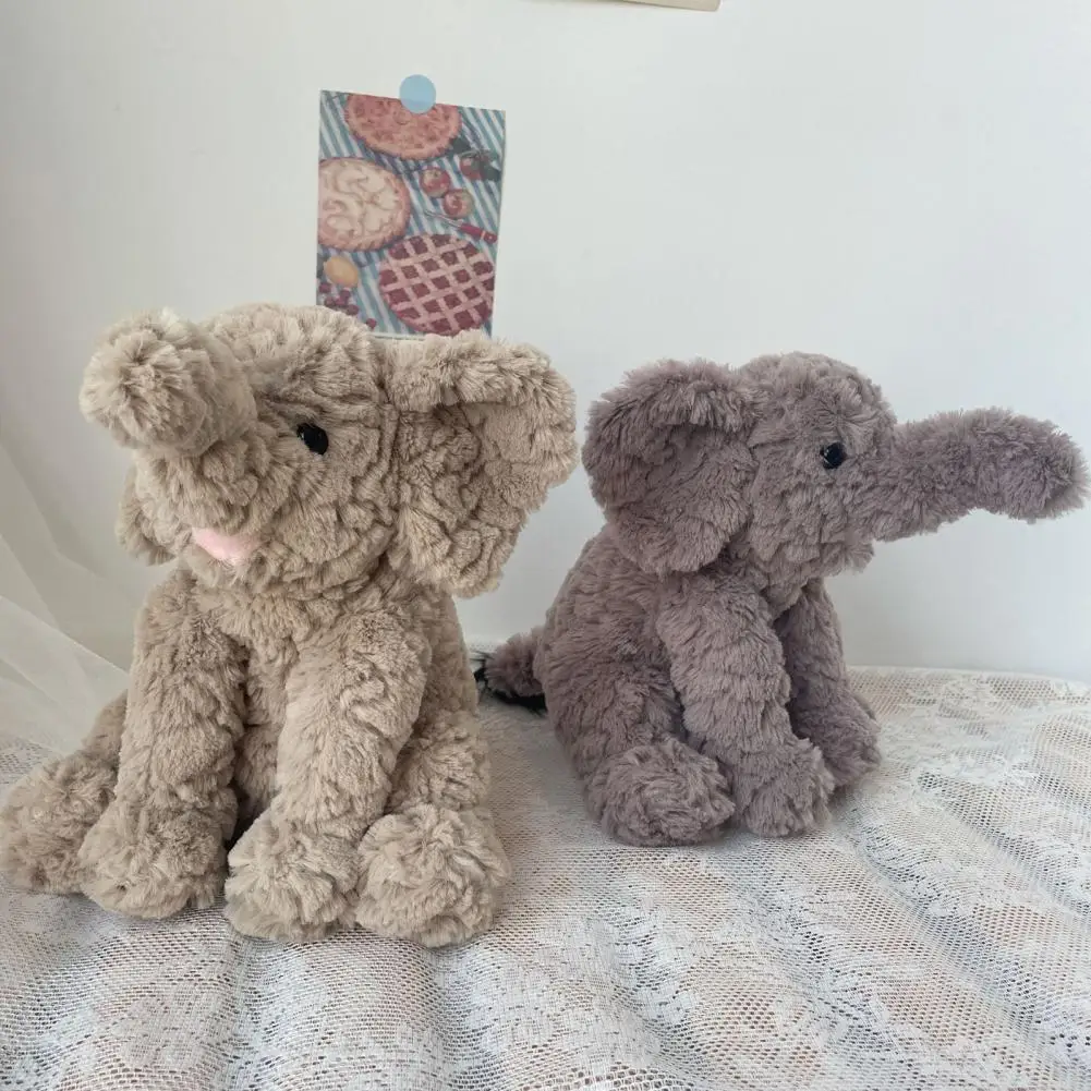 

Practical Innovative Cartoon Animal Elephant Stuffed Toy PP Cotton Plush Toy Eye-catching for Living Room