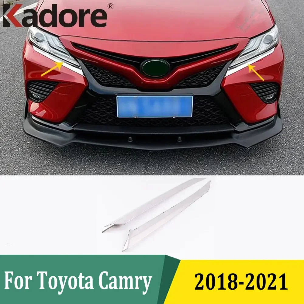 Для Toyota Camry SE XSE TRD Sport 2018-2020 2021 фары полоски для бровей отделка переднего света
