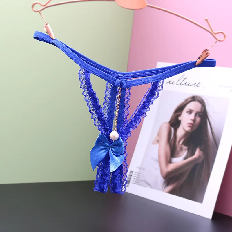 

Женское сексуальное нижнее белье, стринги, трусики с открытой промежностью, кружевное нижнее белье с бахромой и жемчужинами, трусики с открытой промежностью, нижнее белье, трусы с Т-образной задней частью