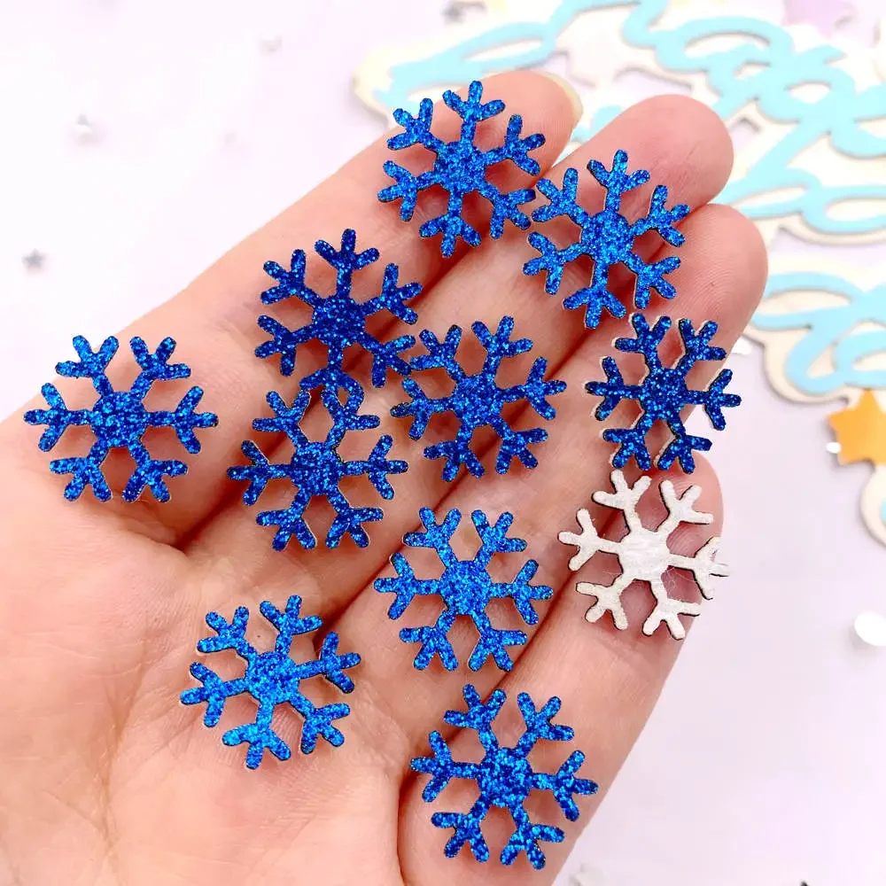 30 шт. без искусственной ткани блестящий серебристо-синий пудровый