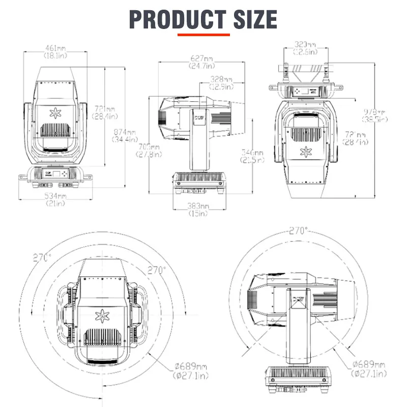 Рисунок 6 - Светодиодный ная большая движущаяся головка
