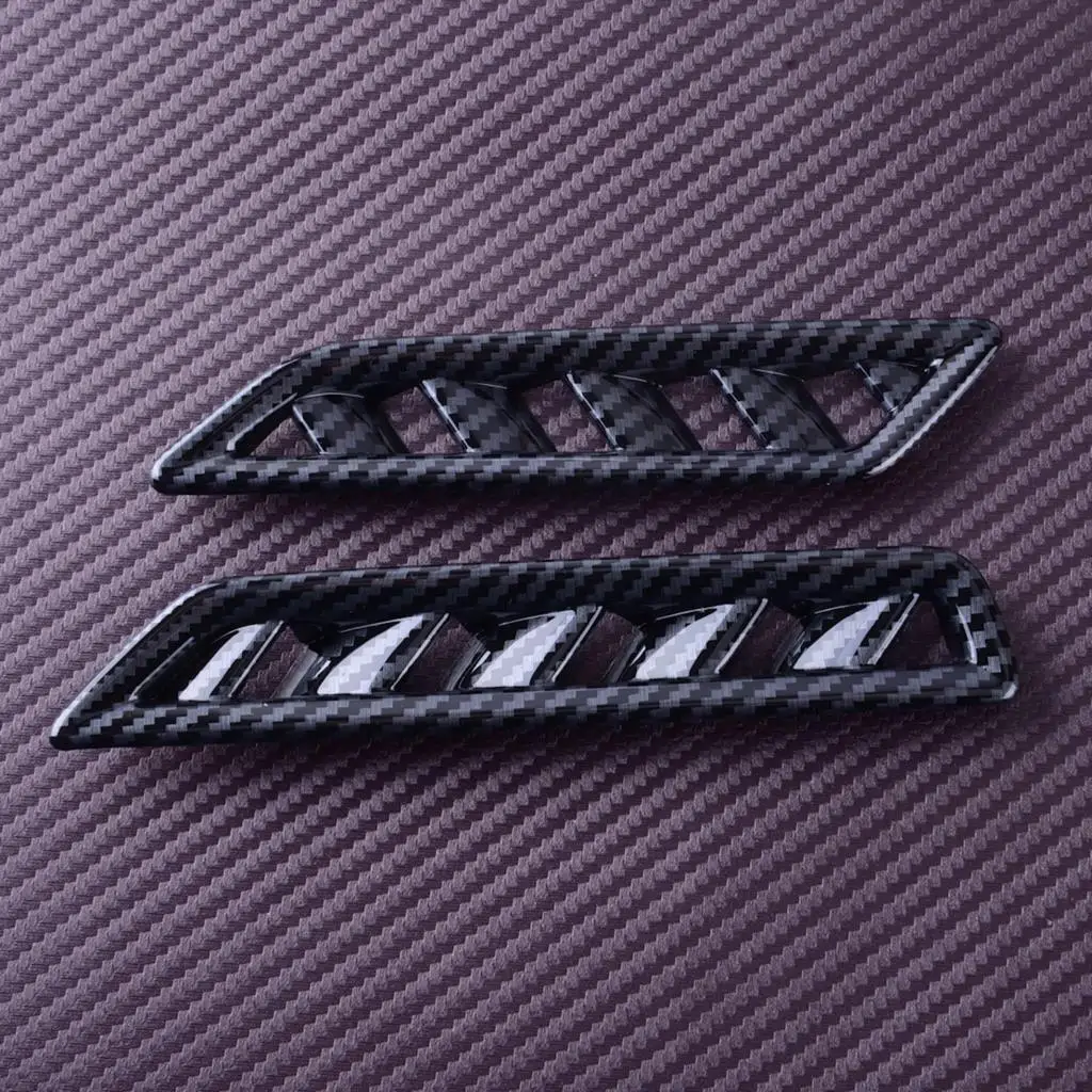 

Обшивка для вентиляционного отверстия приборной панели 2 шт./компл., черная рамка из углеродного волокна, подходит для Volkswagen Jetta MK7 2019 2020