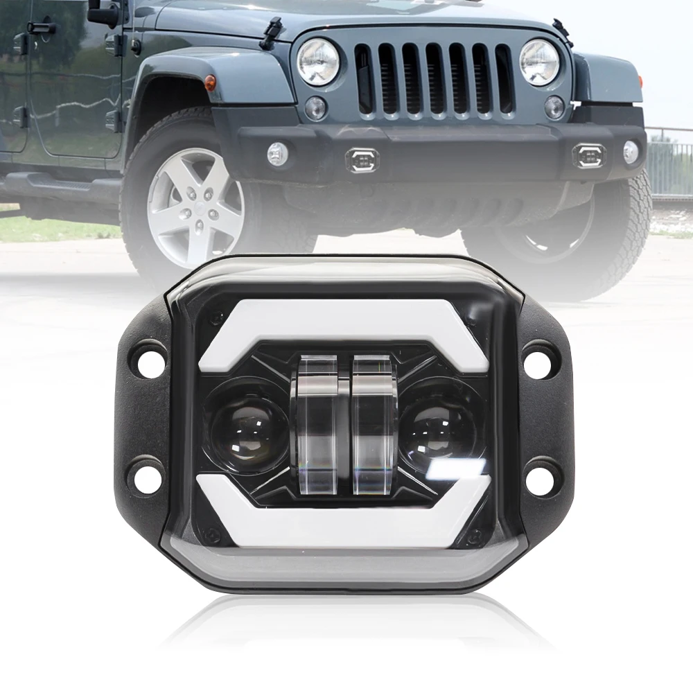 Светодиодный рабочий фсветильник с утапливаемым креплением 4 дюйма 5 дюймов