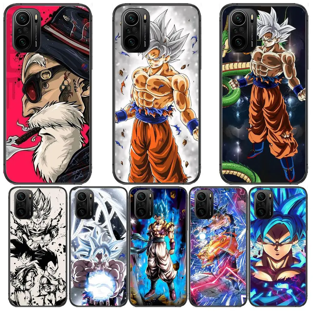 

Dragon Ball Goku Phone Case For xiaomi redmi POCO F1 F2 F3 X3 Pro M3 9C 10T Lite NFC Black Cover Silicone Back Prett mi 10 ultra