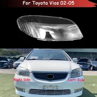 auto head lamp case for toyota vios 2002 2003 2004 2005 car front headlight lens cover lampshade glass lampcover headlamp shell