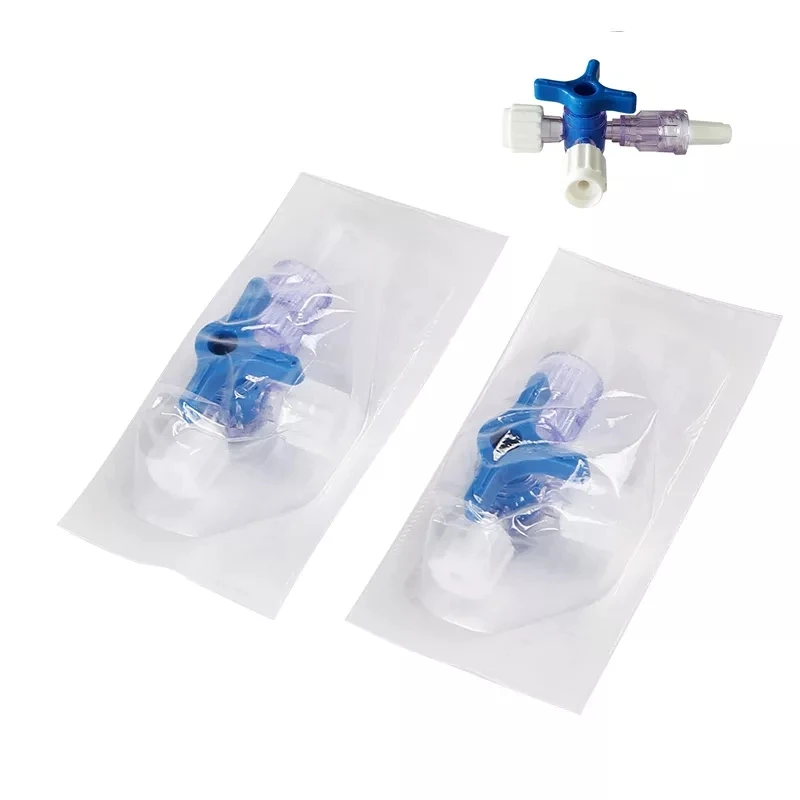Medical three-way two-way skin rejuvenation disposable medical beauty dispenser infusion tube syringe adapter plug valve