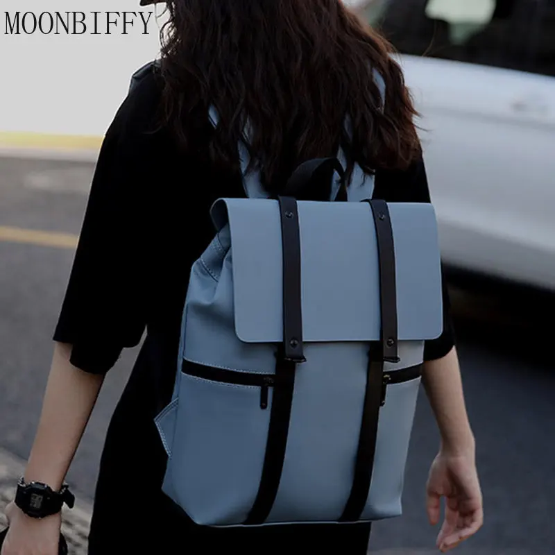 

Vintage Women Man Business Backpack Waterproof A4 Book Bag Female Mochila Schoolbag for Teenage Girl Travel Rucksack for Laptop