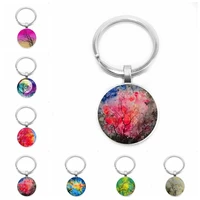 2019 new hot retro twilight life tree glass cabochon keychain fashion car keychain pendant jewelry gift
