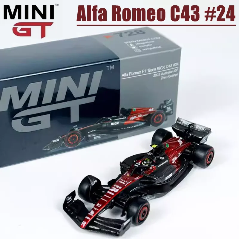 МИНИГТ 1/64 Alfa Romeo C43 #24 металлическая модель автомобиля