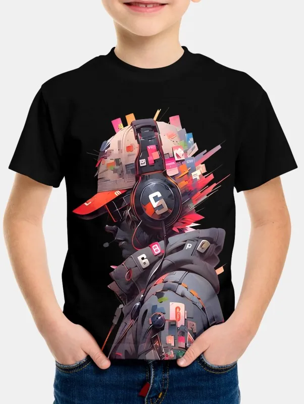 Детская футболка с 3d-изображением персонажа из ФК Реал Мадрид